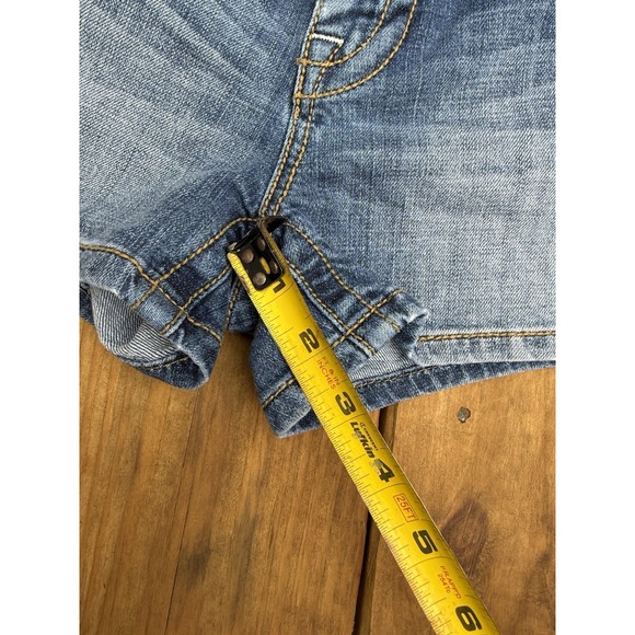 Vintage Y2K London Jeans Denim Low Rise Micro Mini Shorts Size  4 - Picture 7 of 7